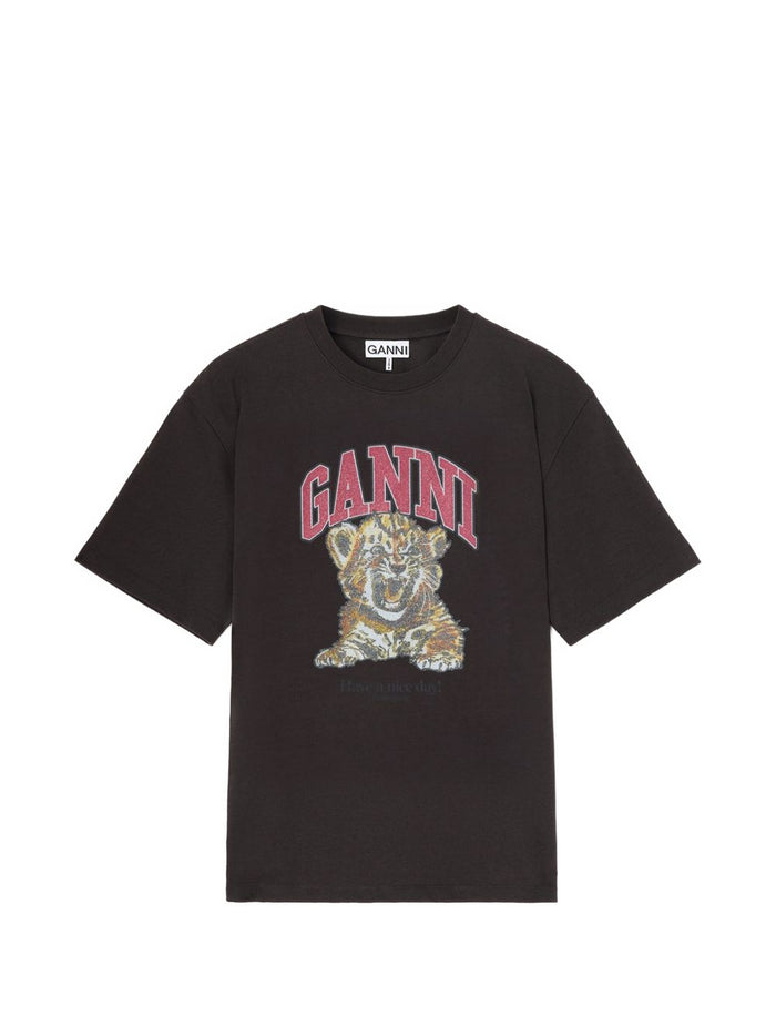 Ganni T-Shirts And Polos Black