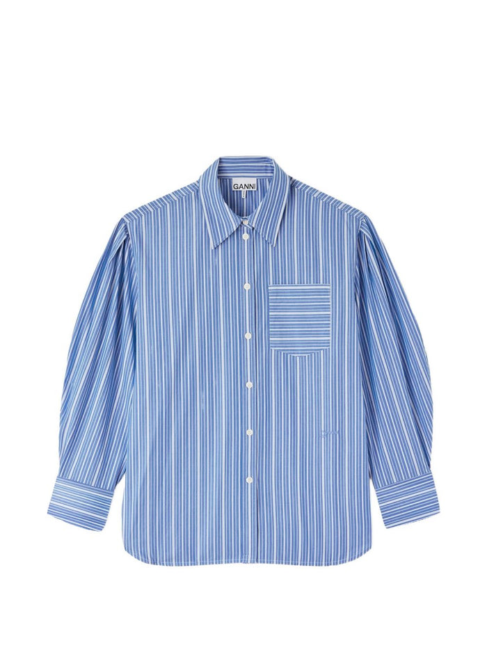 Ganni Shirts Clear Blue