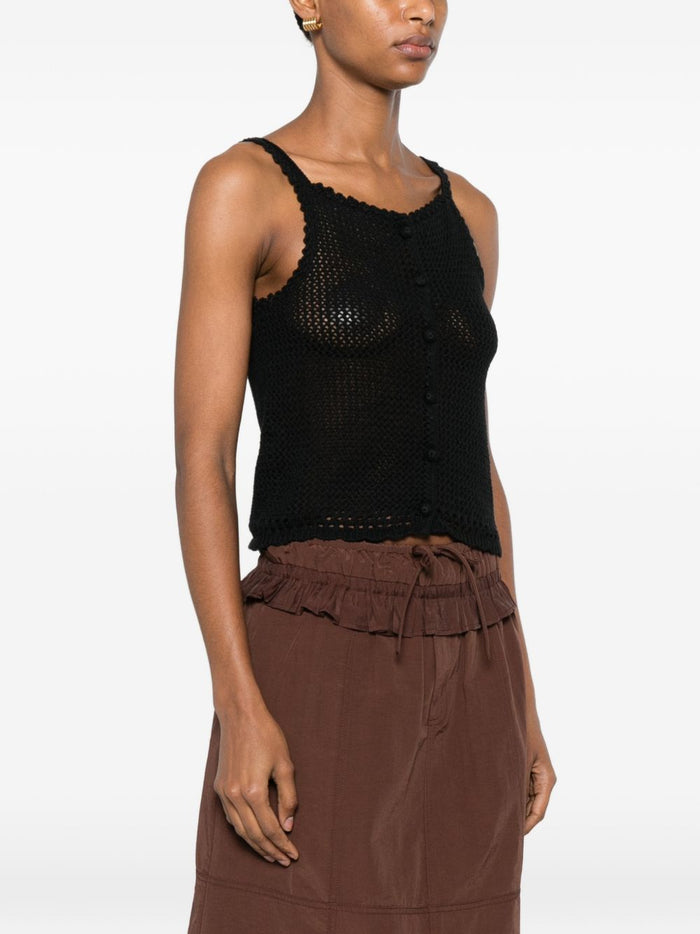 Dunst Top Nero Linen