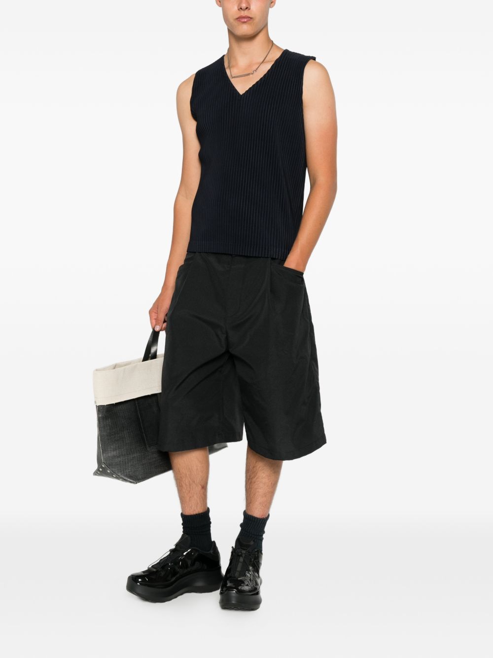 Homme Plisse Issey Miyake Top Blue