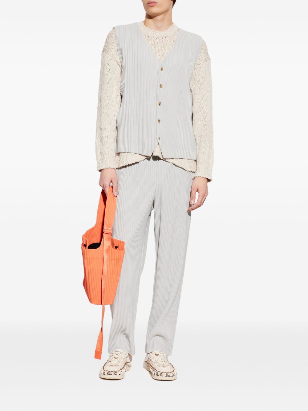 Homme Plisse Issey Miyake Sweaters Light Grey