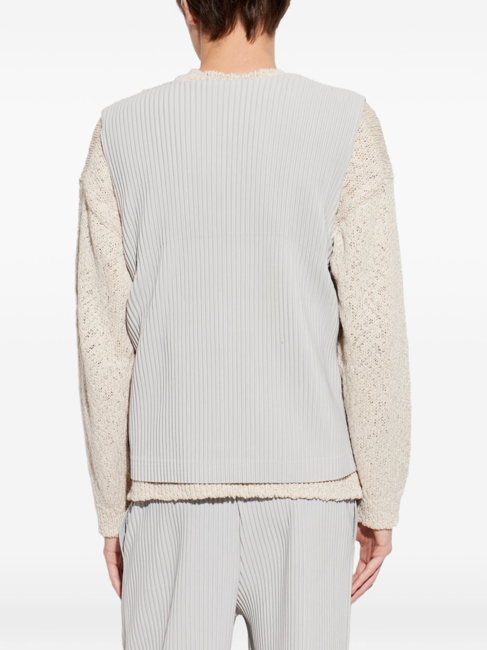 Homme Plisse Issey Miyake Sweaters Light Grey