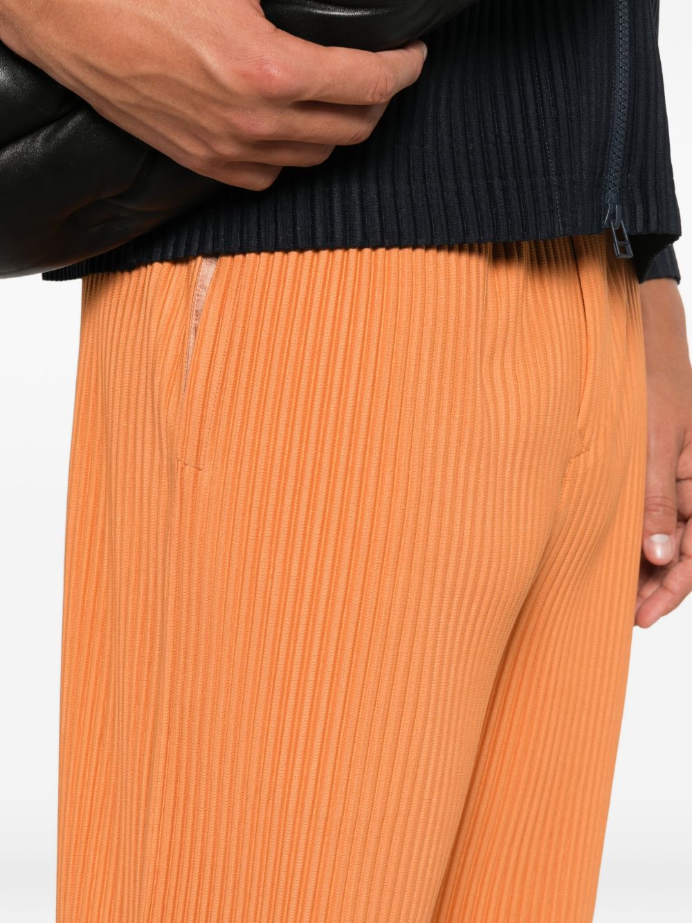 Homme Plisse Issey Miyake Trousers Brown