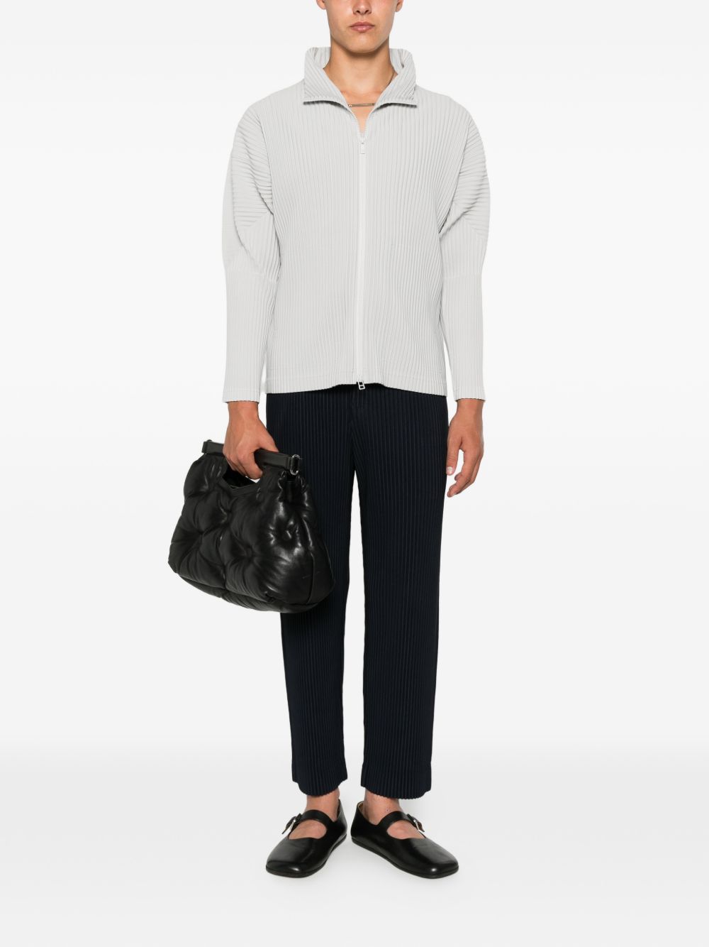 Homme Plisse Issey Miyake Shirts Light Grey