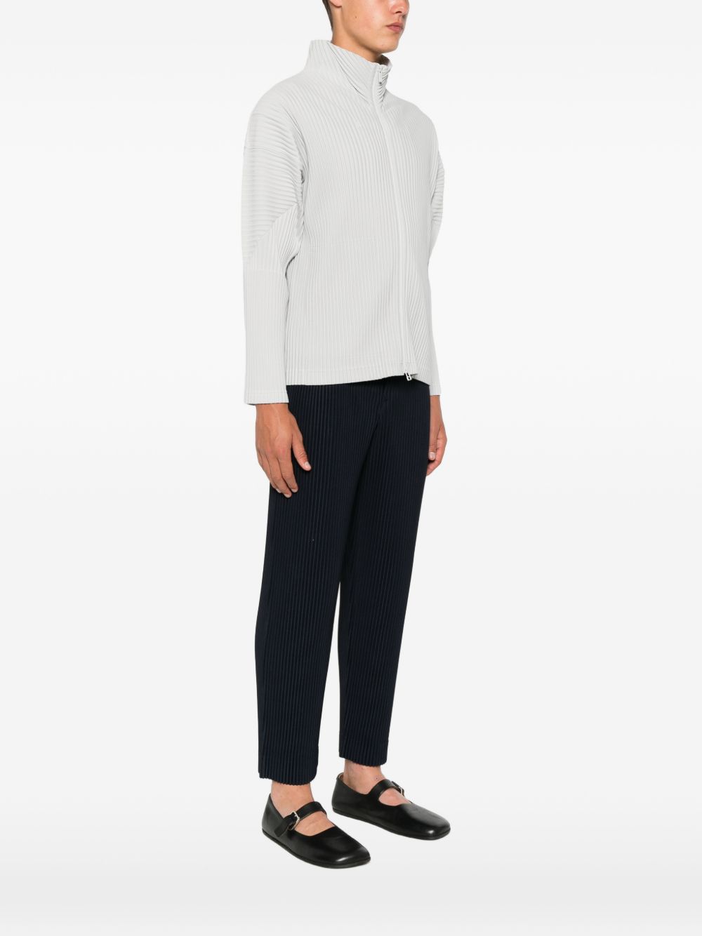 Homme Plisse Issey Miyake Shirts Light Grey