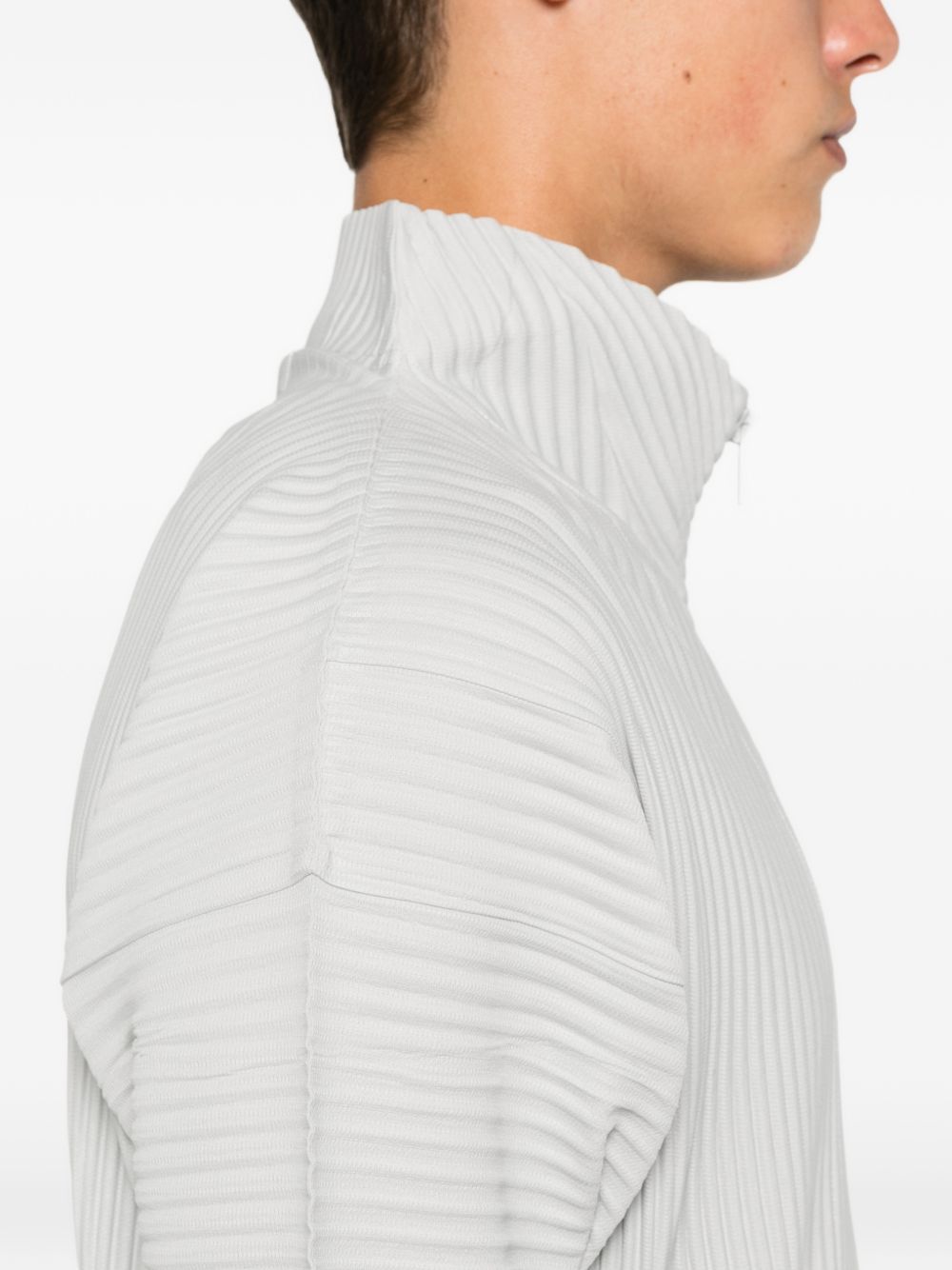 Homme Plisse Issey Miyake Shirts Light Grey