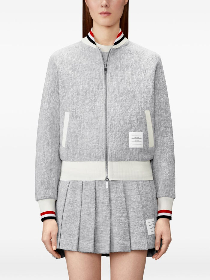 Thom Browne Coats Light Grey