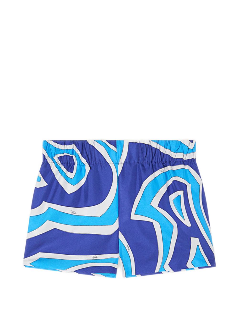 Pucci Shorts Clear Blue Silk