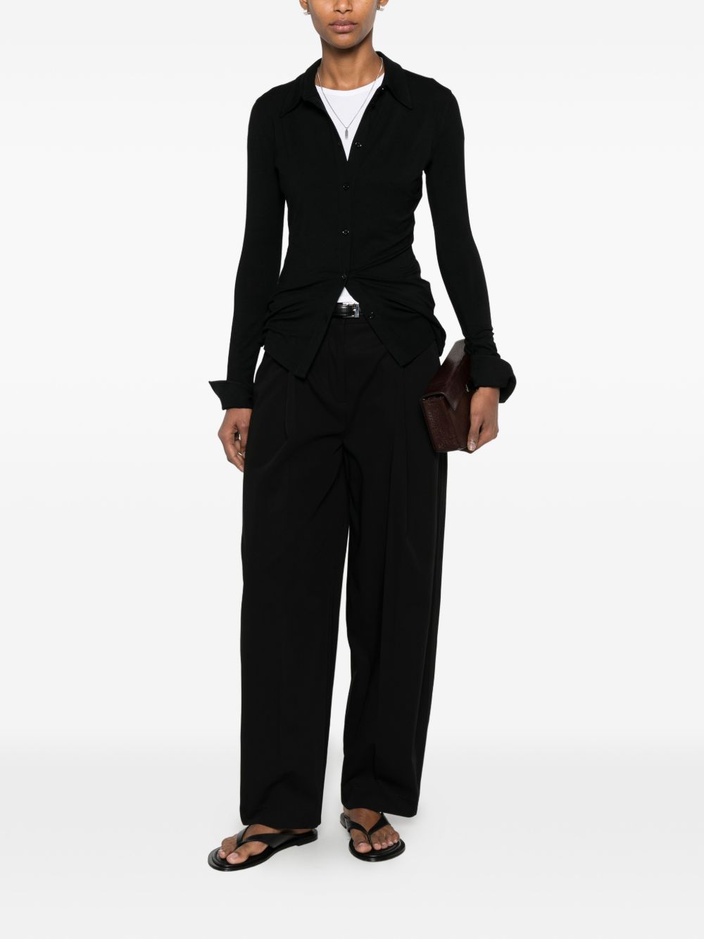Toteme Pre Trousers Black