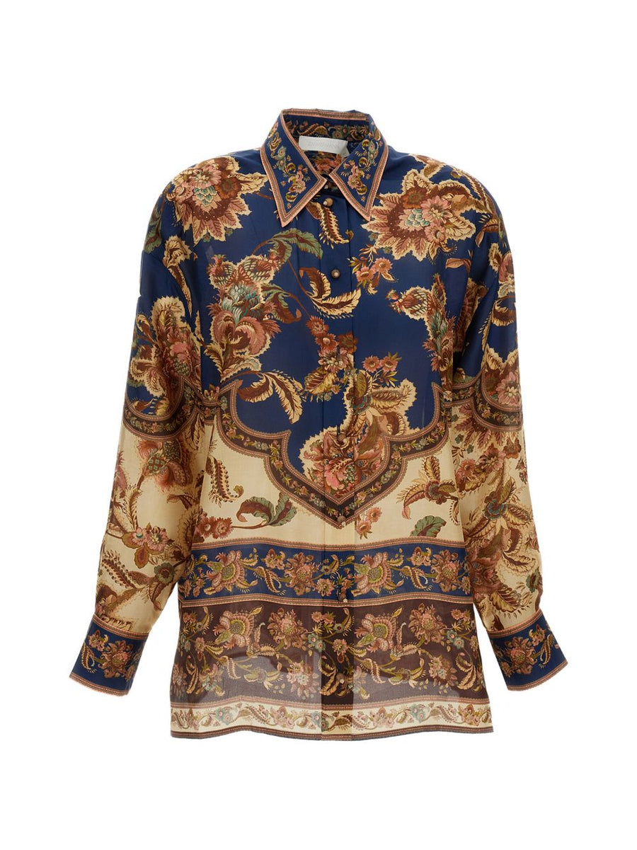 Zimmermann Aster Shirt — Navy