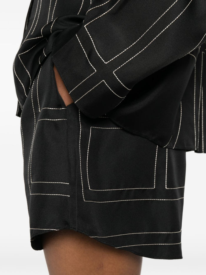 Toteme Pre Shorts Black