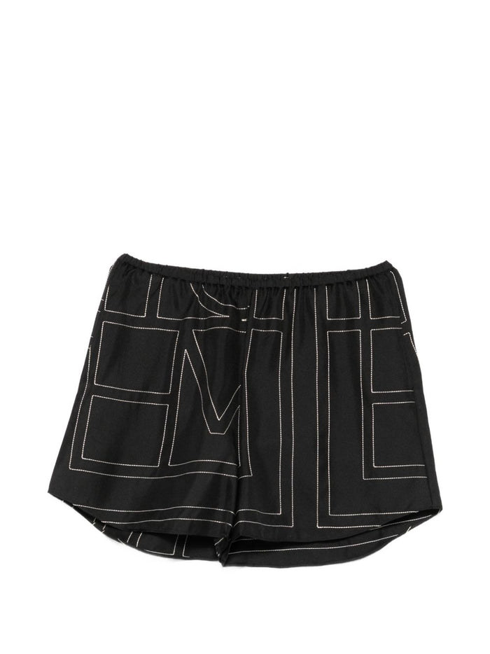 Toteme Pre Shorts Black