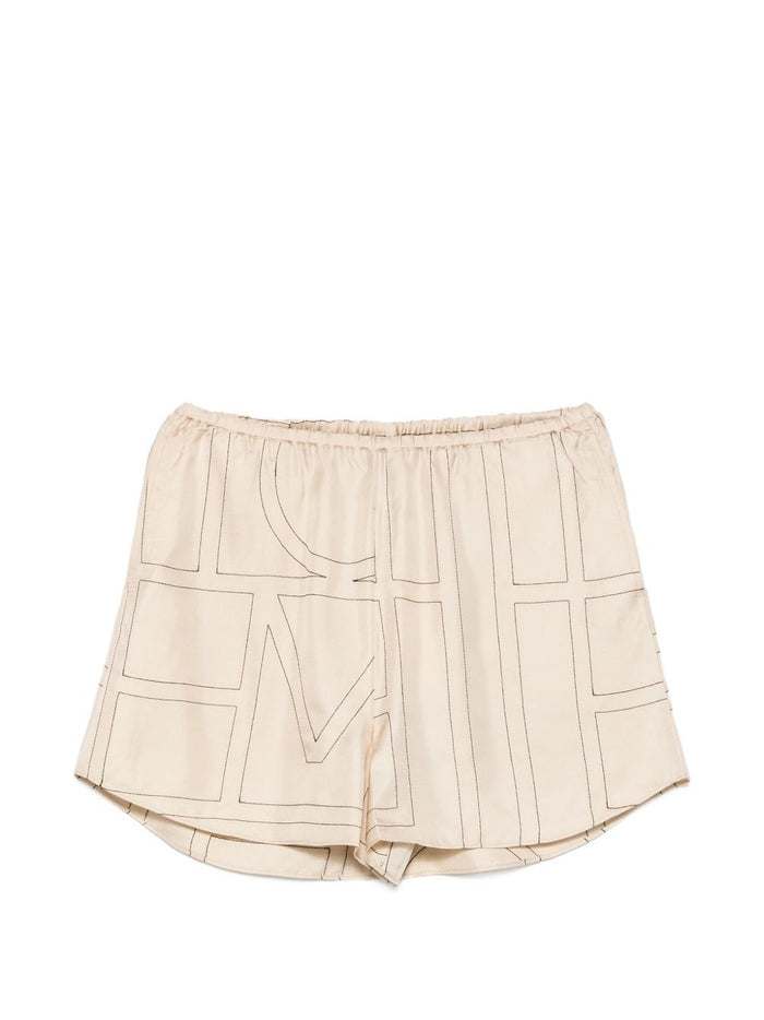 Toteme Pre Shorts Ivory