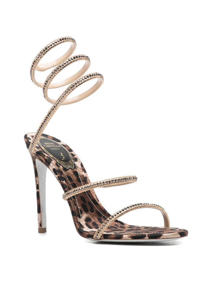 Rene Caovilla Sandals Leopard Print
