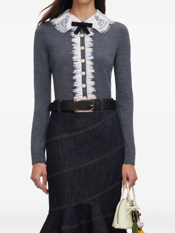 Self-Portrait Sweaters Grey