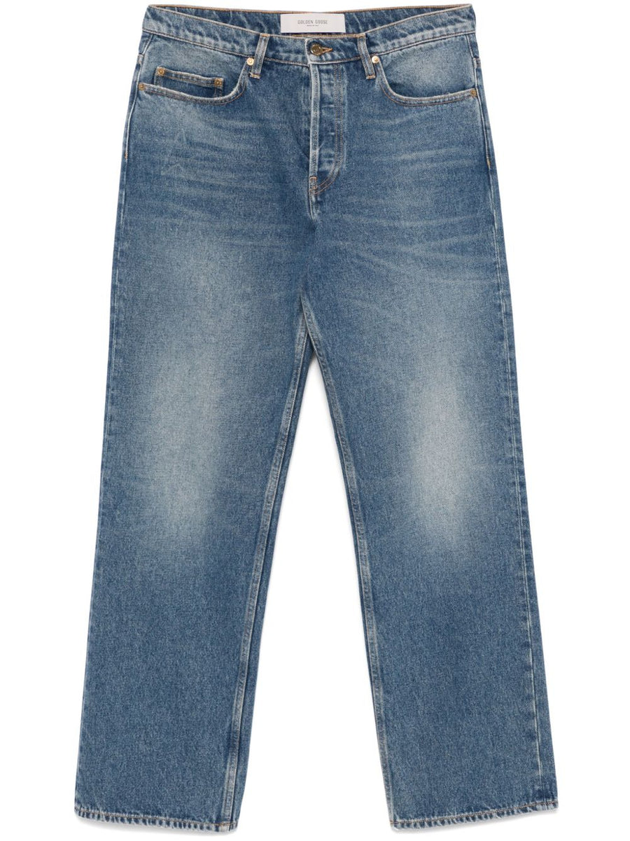 Golden Goose Classic Straight-Leg Denim Jeans — Blue