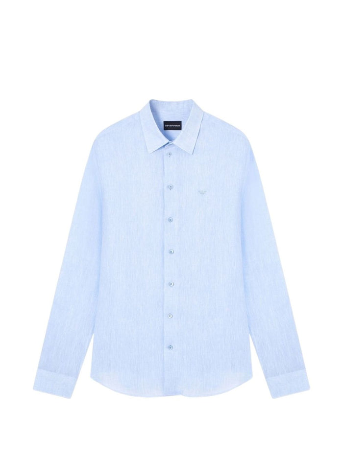 Emporio Armani Shirts Light Blue Cotton