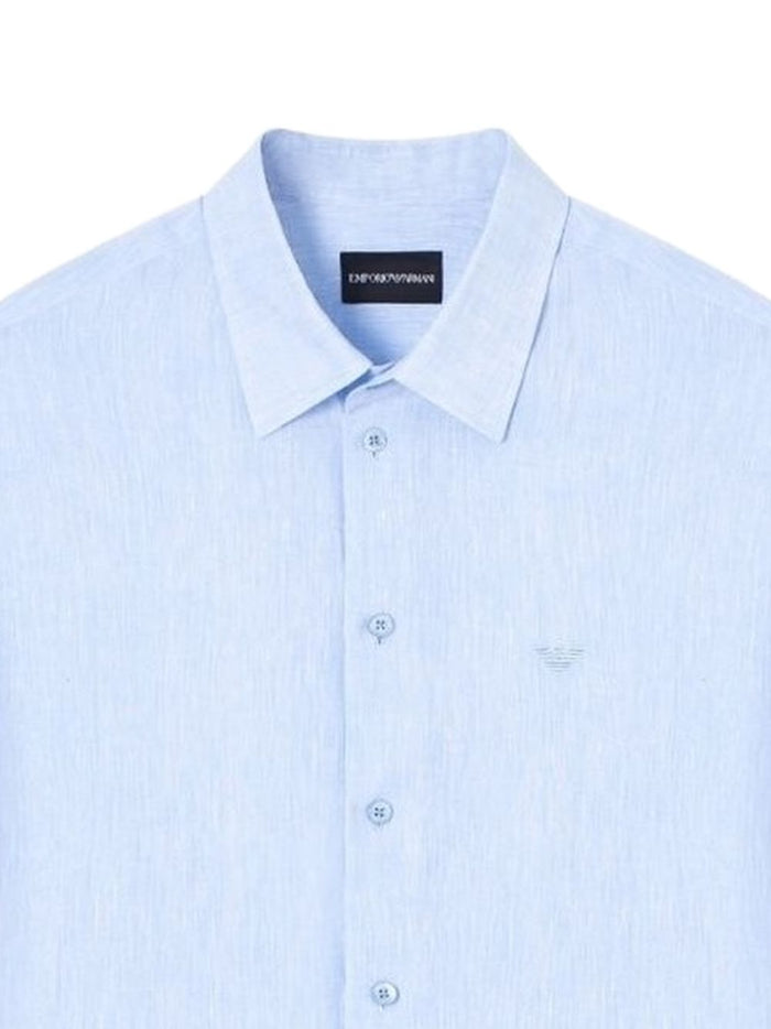 Emporio Armani Shirts Light Blue Cotton