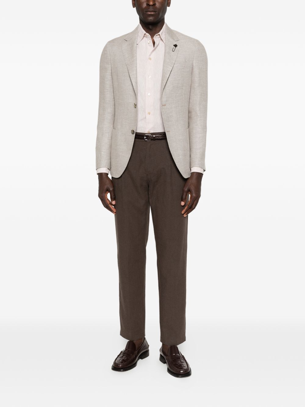 Emporio Armani Shirts Beige Linen