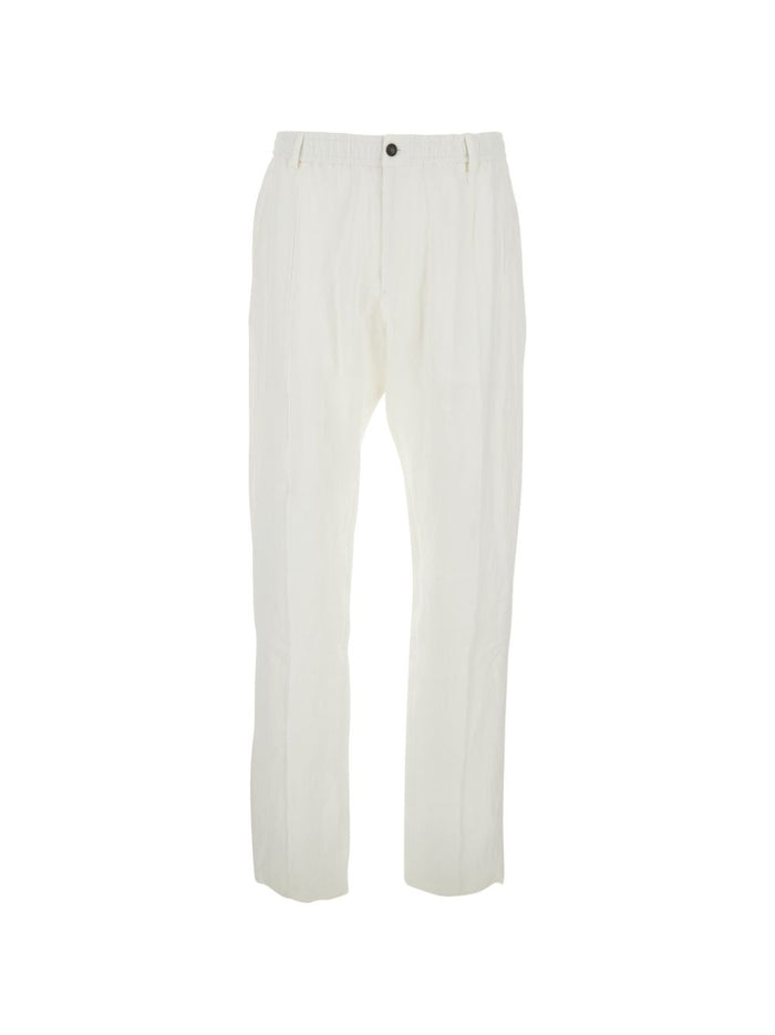 Emporio Armani Trousers Navy Linen