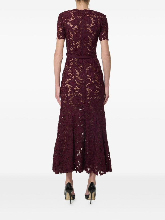 Self-Portrait Dresses Bordeaux