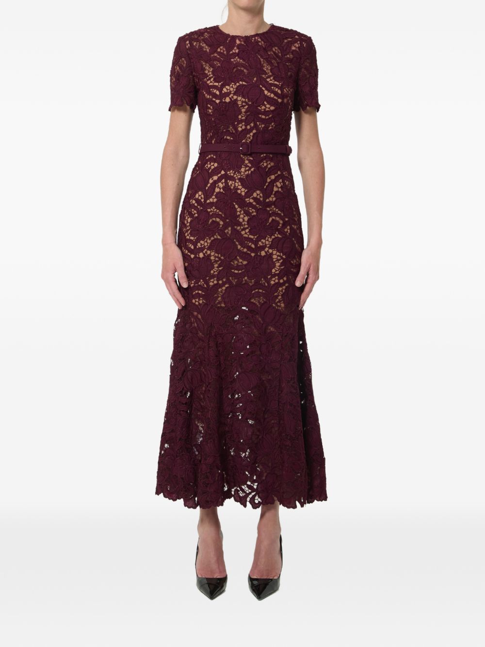 Self-Portrait Dresses Bordeaux