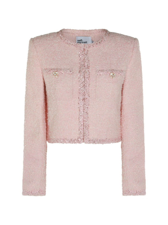 Self-Portrait Jackets Pink