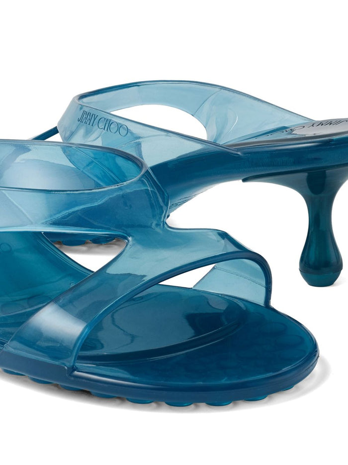 Jimmy Choo Sandals Clear Blue