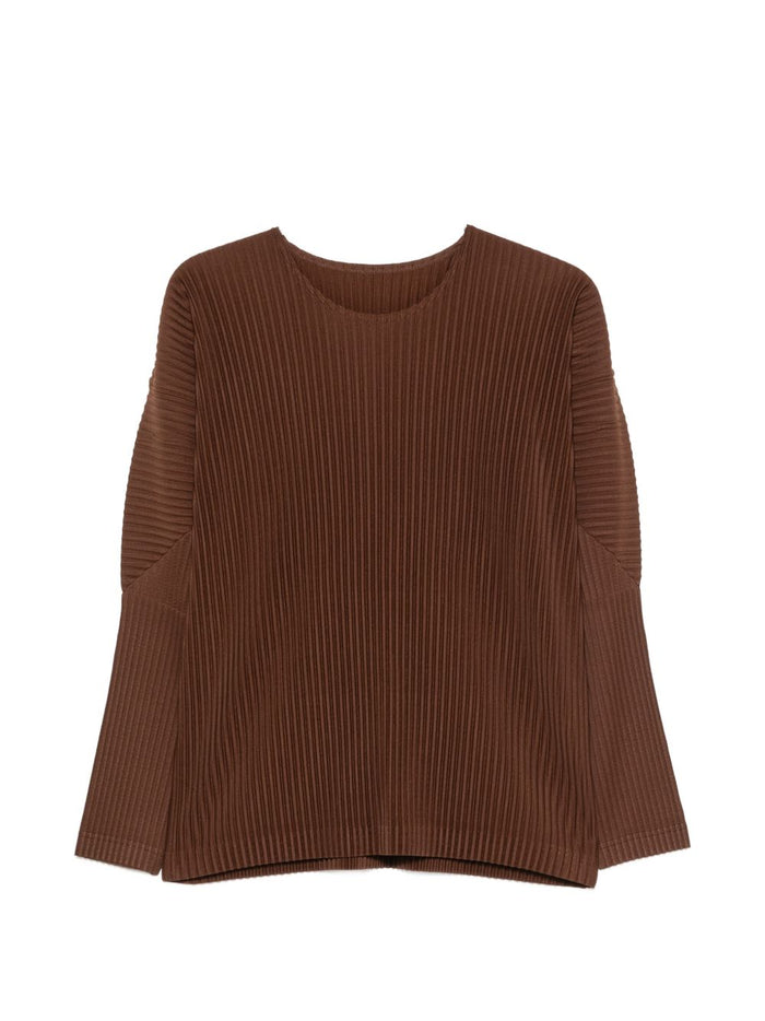 Homme Plisse Issey Miyake T-Shirts And Polos Brown