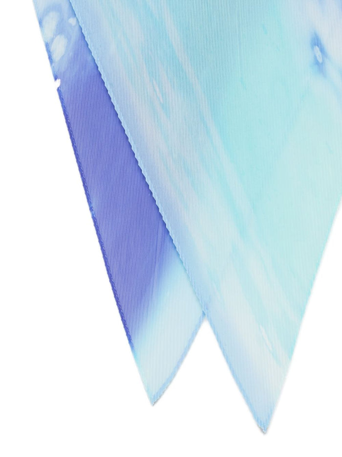 Pleats Please Scarfs Light Blue Polyester