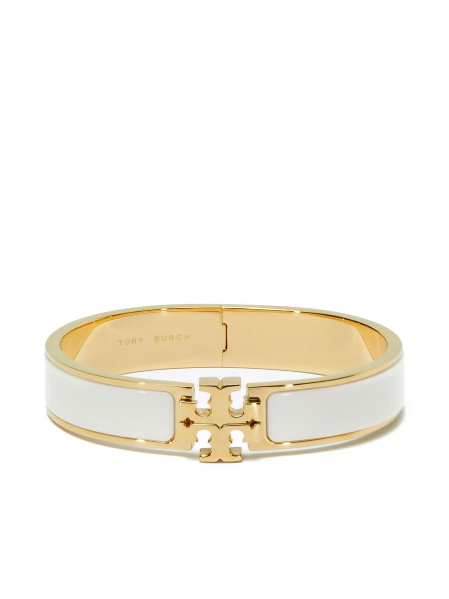 Tory Burch Enamel Logo Bracelet — Gold