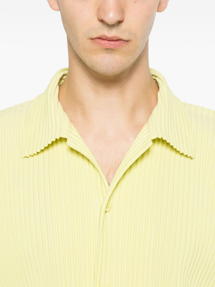 Homme Plisse Issey Miyake Shirts Yellow