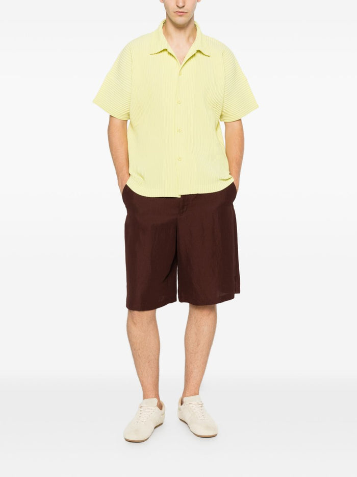Homme Plisse Issey Miyake Shirts Yellow