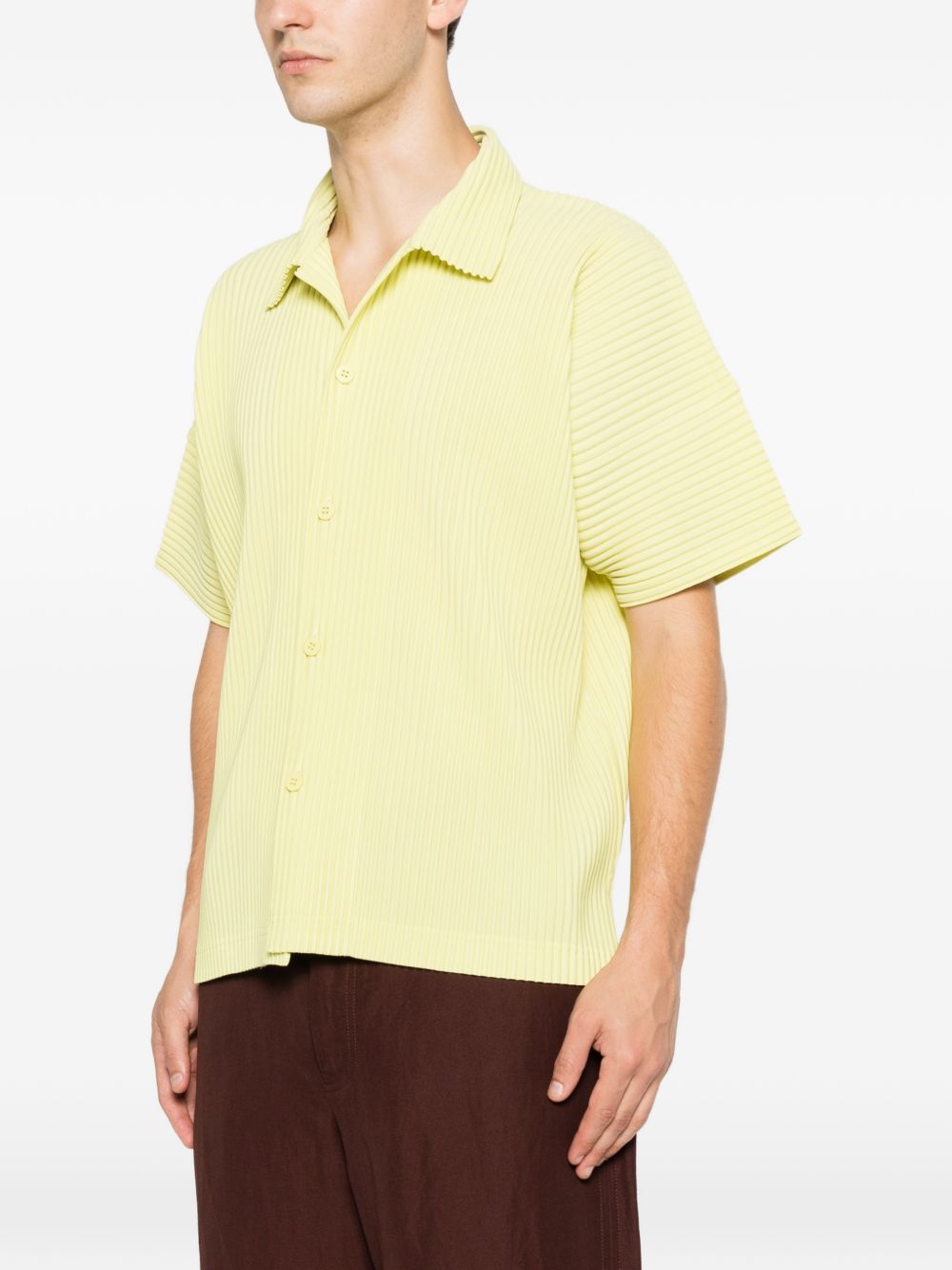 Homme Plisse Issey Miyake Shirts Yellow