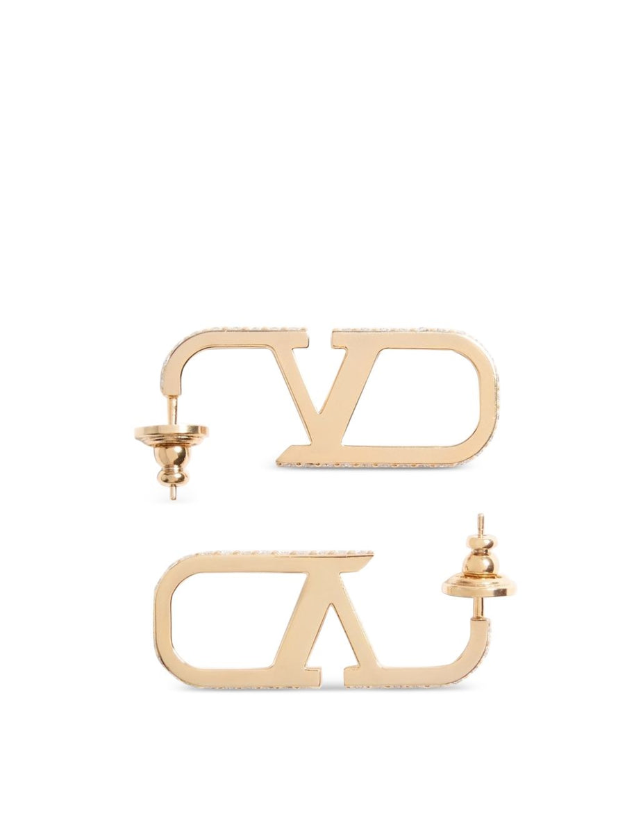 Valentino Garavani VLogo Signature Earrings — Gold