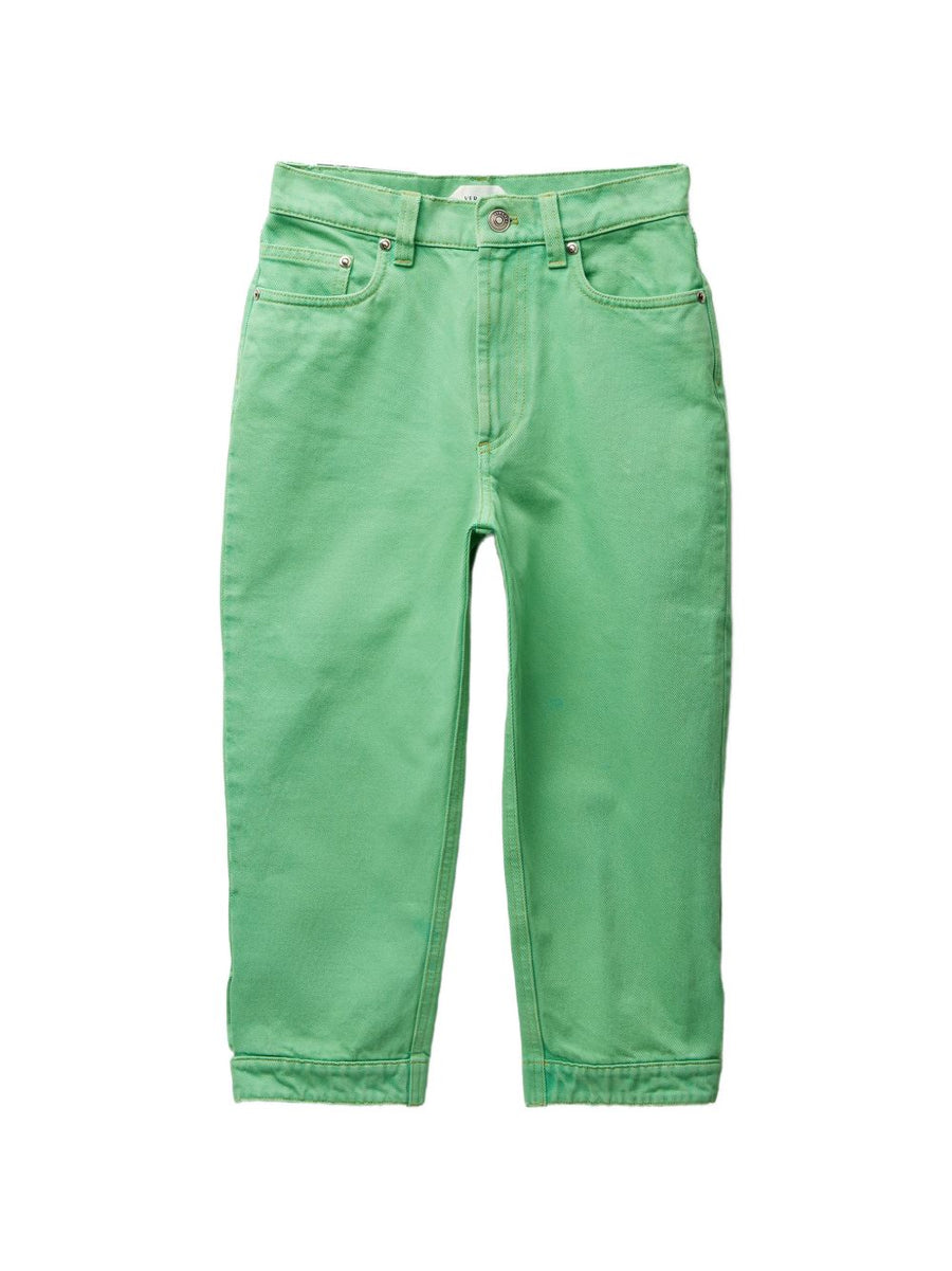 Versace Colored Cotton Capri Jeans — Green
