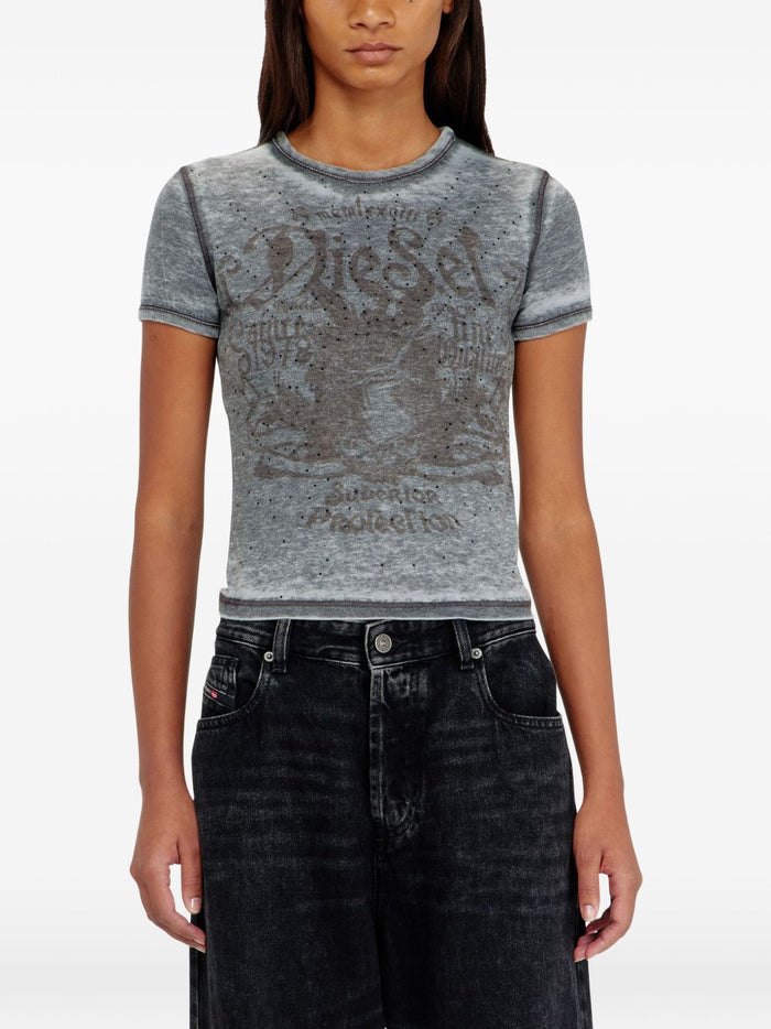 Diesel T-Shirts And Polos Grey