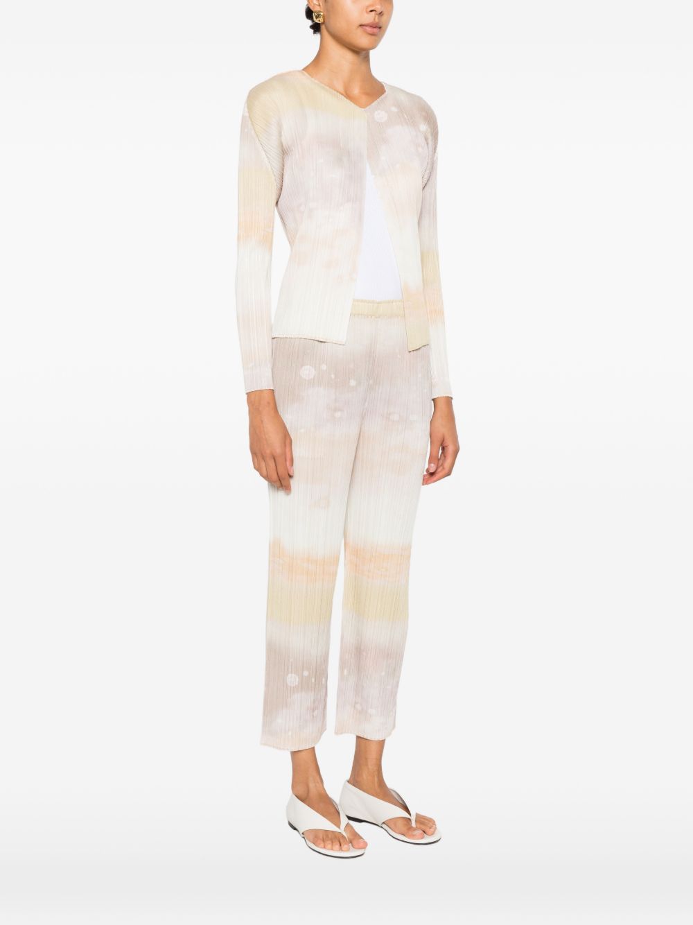 Pleats Please Sweaters Beige Polyester