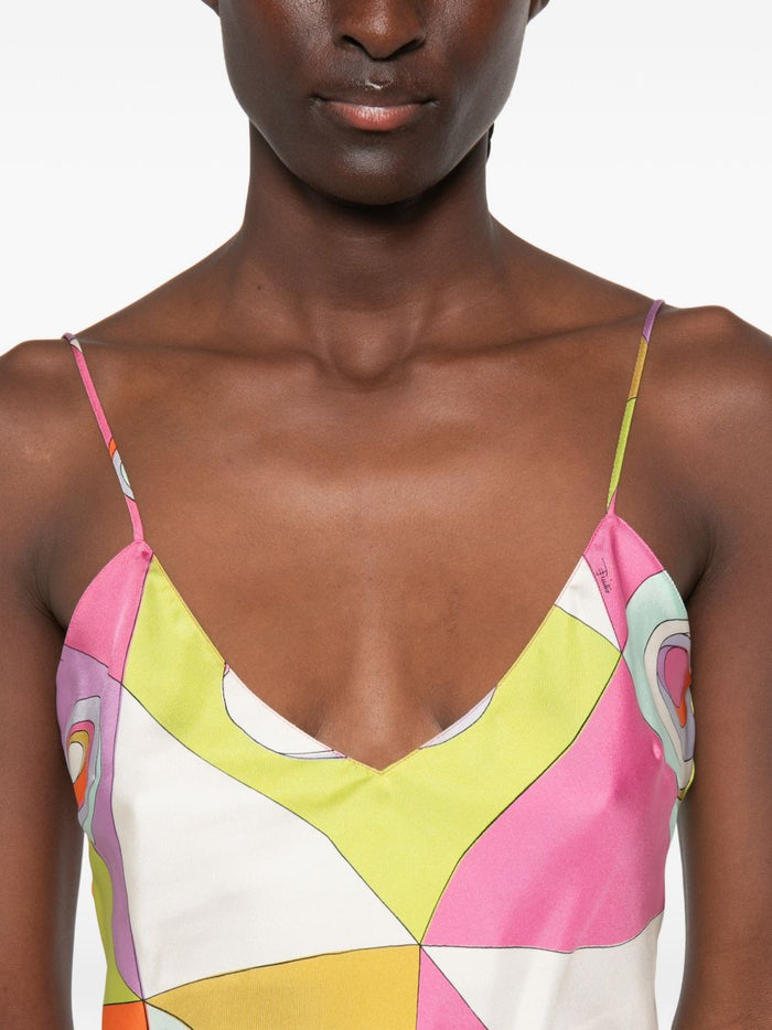 Pucci Top Multicolor Silk