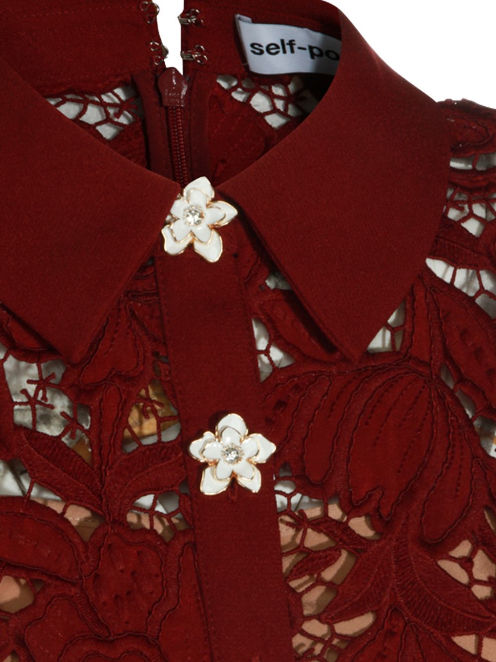 Self-Portrait Dresses Bordeaux