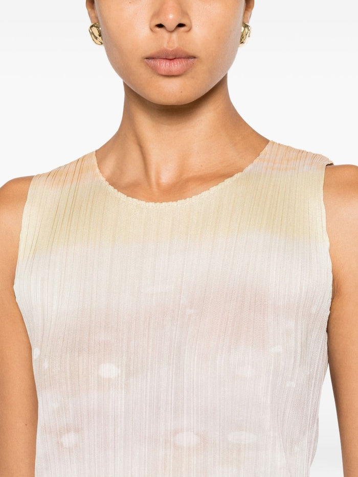 Pleats Please Dresses Beige Polyester