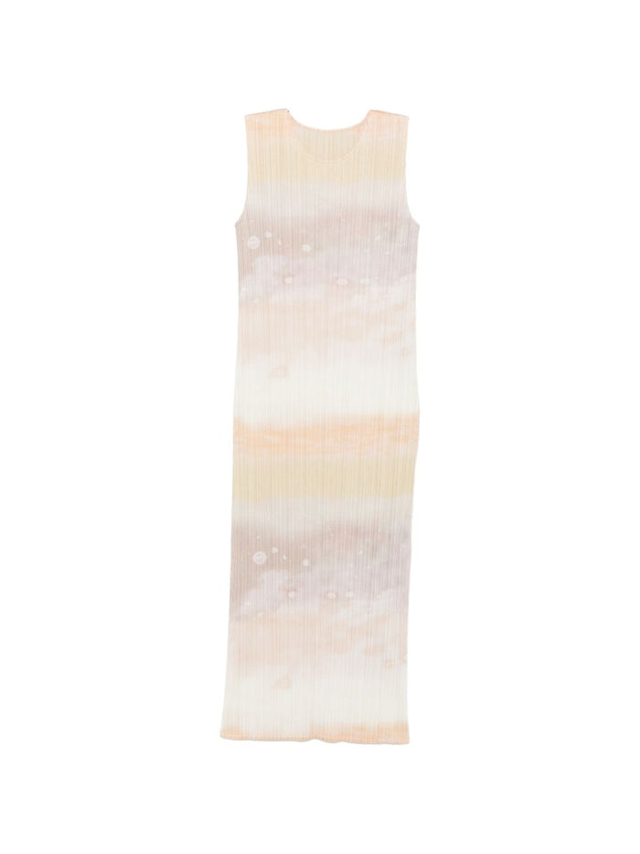 Pleats Please Dresses Beige Polyester