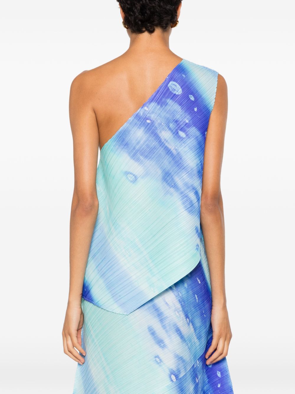 Pleats Please Top Light Blue Polyester