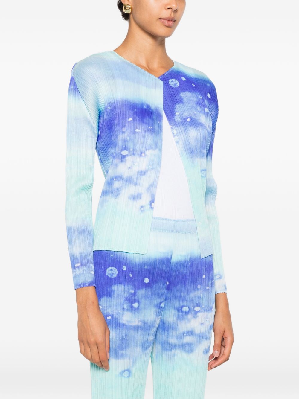 Pleats Please Sweaters Light Blue Polyester