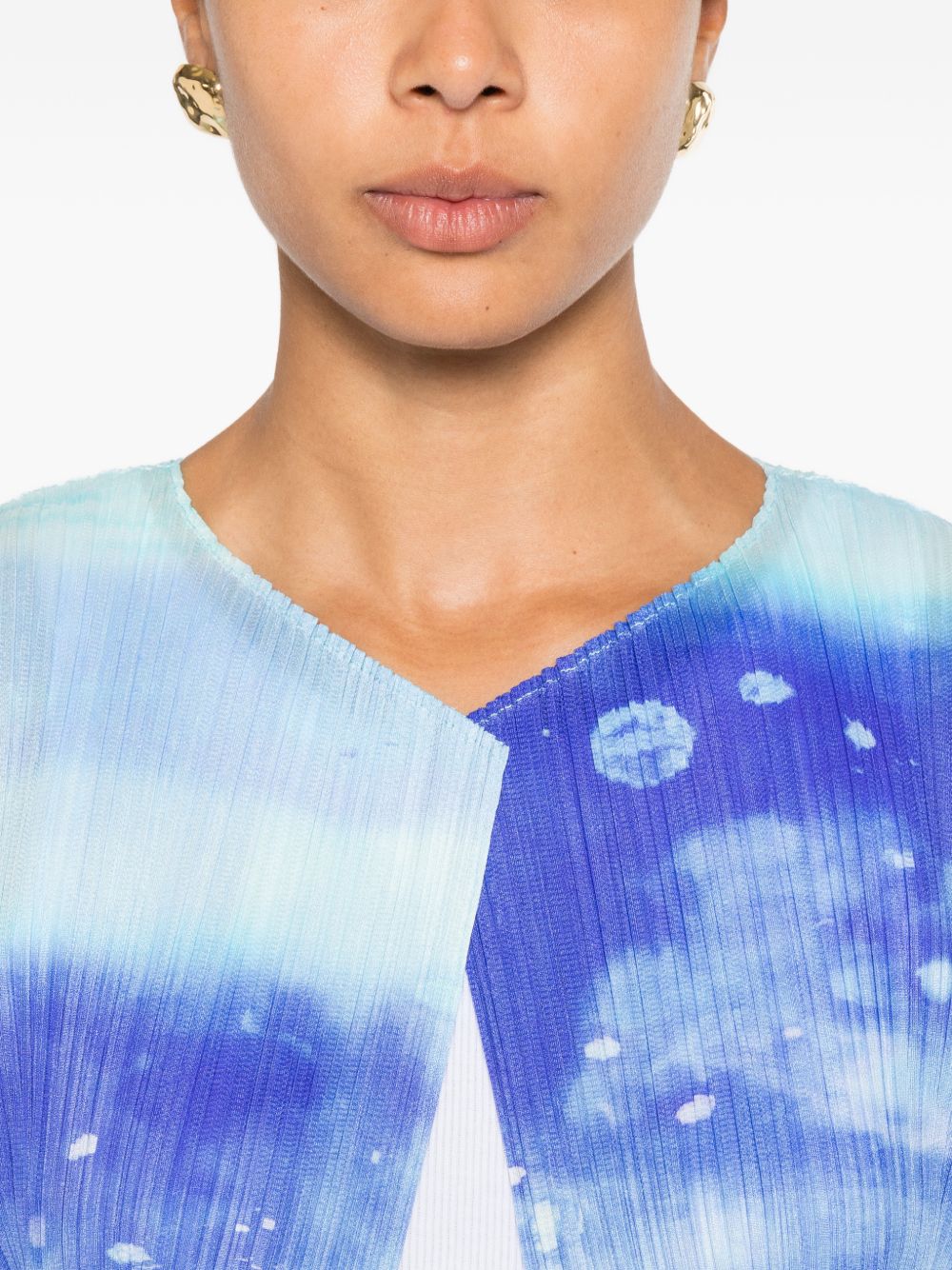 Pleats Please Sweaters Light Blue Polyester