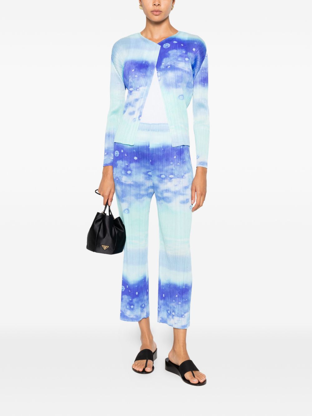 Pleats Please Sweaters Light Blue Polyester