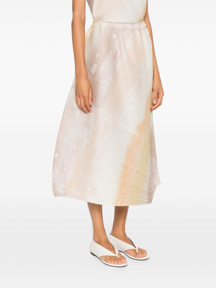 Pleats Please Skirts Beige Polyester