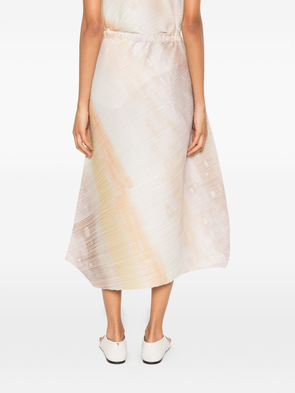 Pleats Please Skirts Beige Polyester