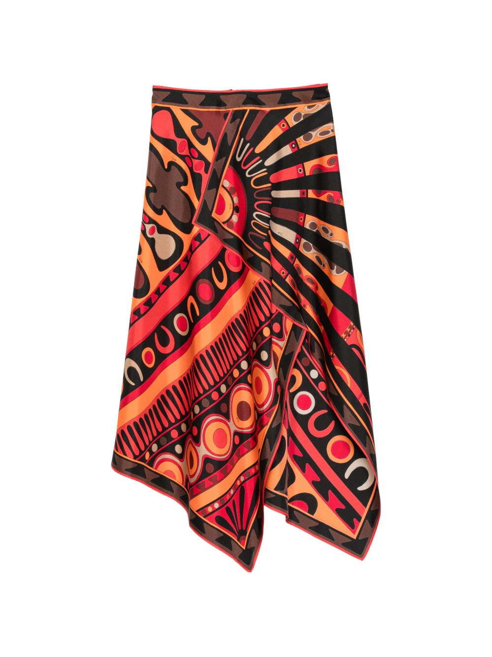 Pucci Skirts Orange Silk
