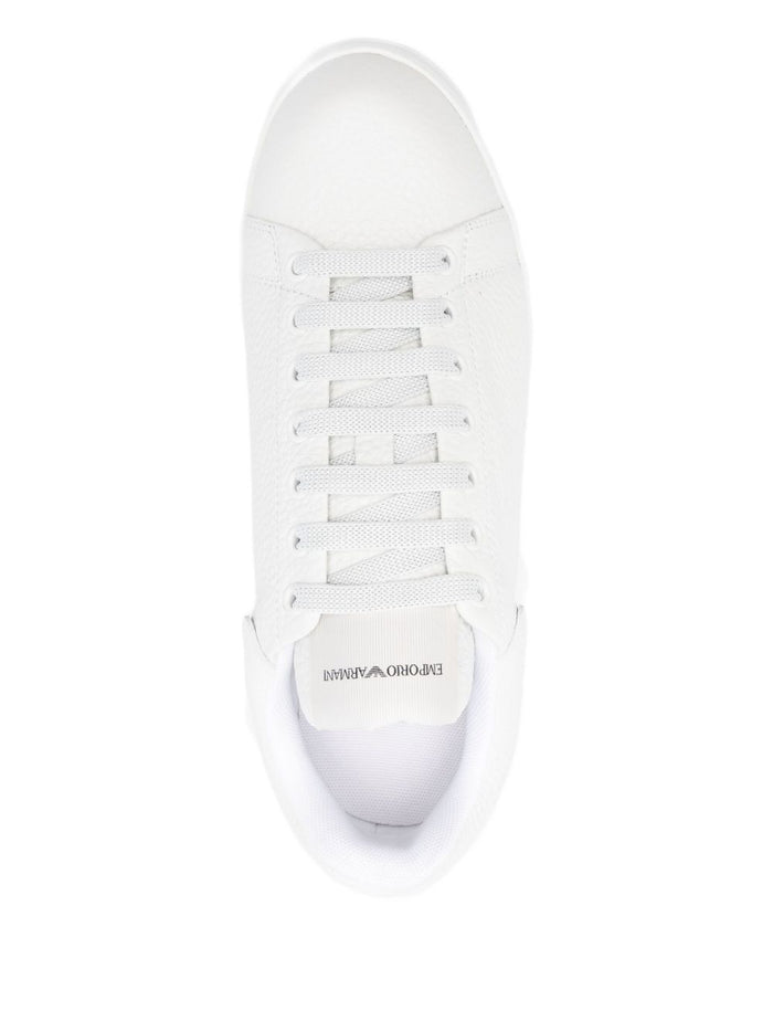Emporio Armani Sneakers White Bovine Leather